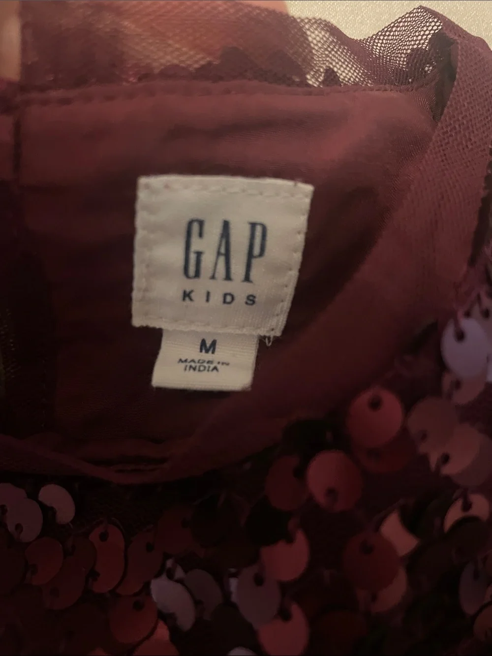 GAP Girls' Sequin Short Sleeve Dress